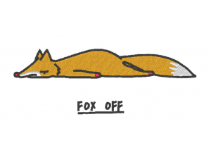 Вышивка "Fox off"