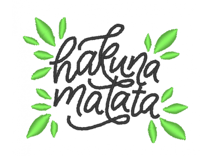 Вышивка "Hakuna matata"