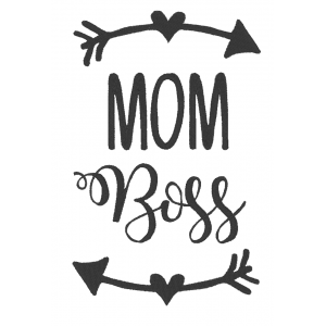 Вышивка "Mom boss"