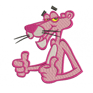 Вышивка "Розовая пантера"